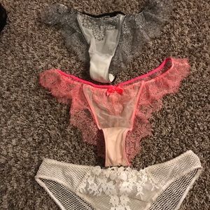 Victoria’s Secret lace bikini large lot of 3